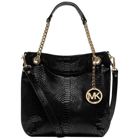 michael kors jet set item chain shldr tote black|Michael Kors jet set luggage.